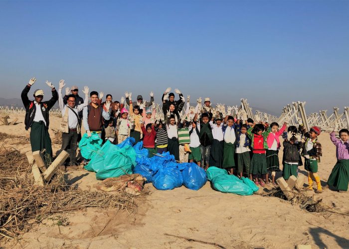 Community driven river cleanup campaign in Mandalay - Myanmar